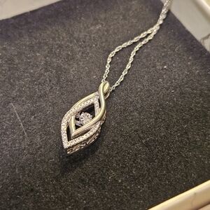 Kay Genuine Silver Pendant Floating Diamond